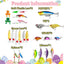 Set 24 huevos Pascua con señuelos pesca reales