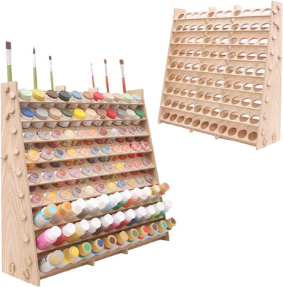 Organiz. pintura madera 9 niveles 99 botellas