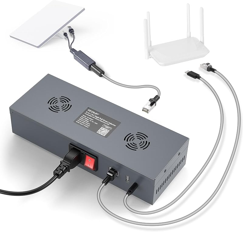 Kit PoE 180W Star Link 12V a 48V con salidas USB y Tipo-C