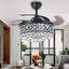 Ventilador techo negro 42" control remoto 3 vel luces
