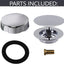 Ajuste estilo europeo residuos baño cromo D50TE-26
