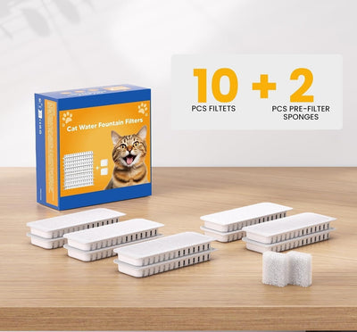 Filtro de agua para gatos y perros pequeños WF-P12G con bandeja de acero inoxidable