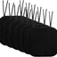 6 Pzas Cojines Viscoelástica 16x16pulg Antiderrap Negro