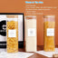 3 Pzas Tarros Cuadrados Vidrio 80oz Tapas Madera Etiquetas 132