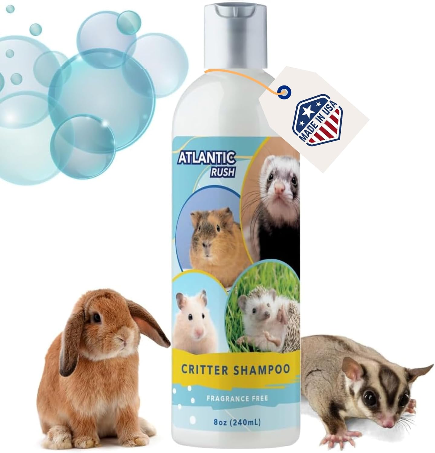 Champú sin fragancia para mascotas pequeñas 8oz