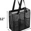 Bolsa ducha malla baño seco húmedo con bolsillo PVC negro