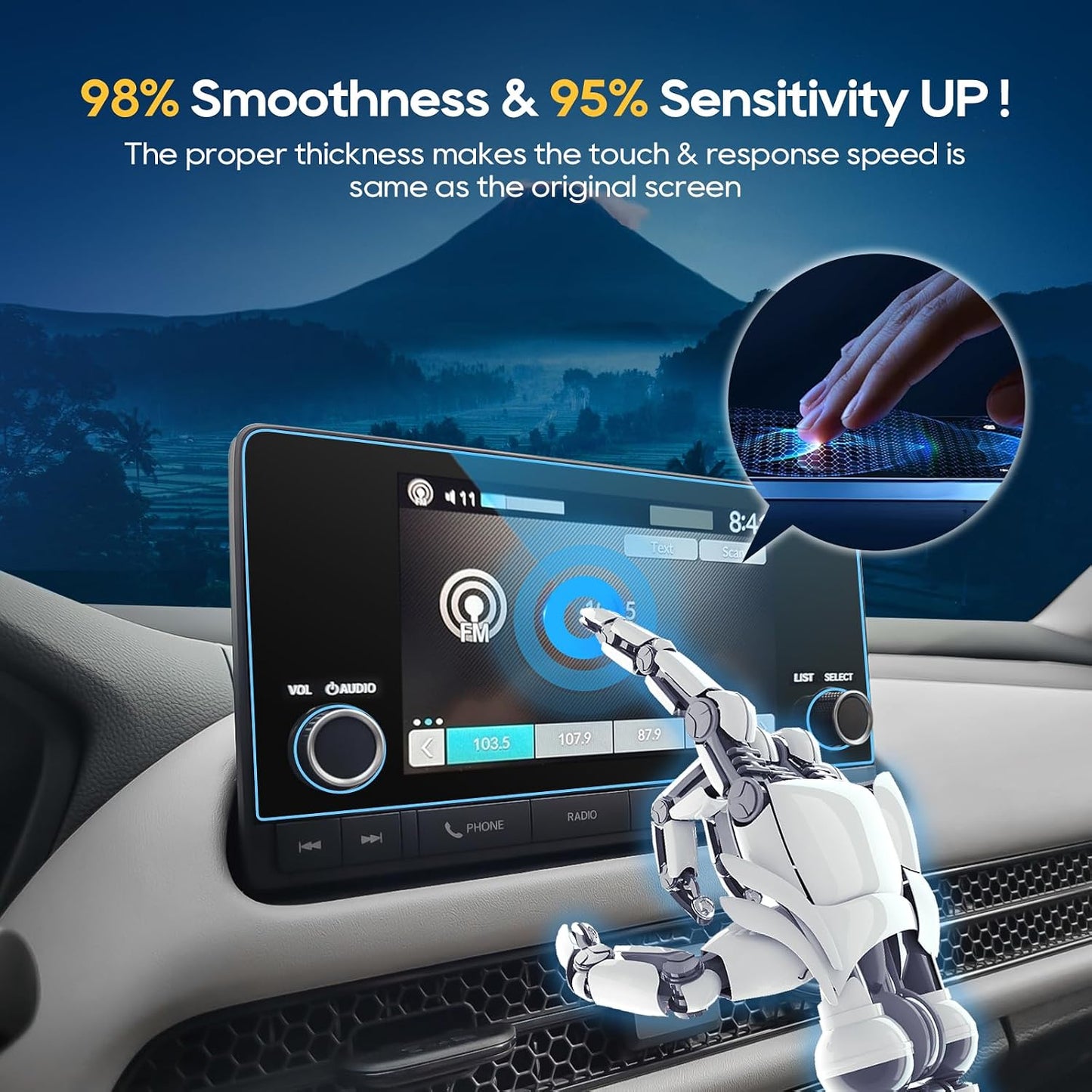 Protector pantalla CRV 2023-25 7" vidrio templado 9H