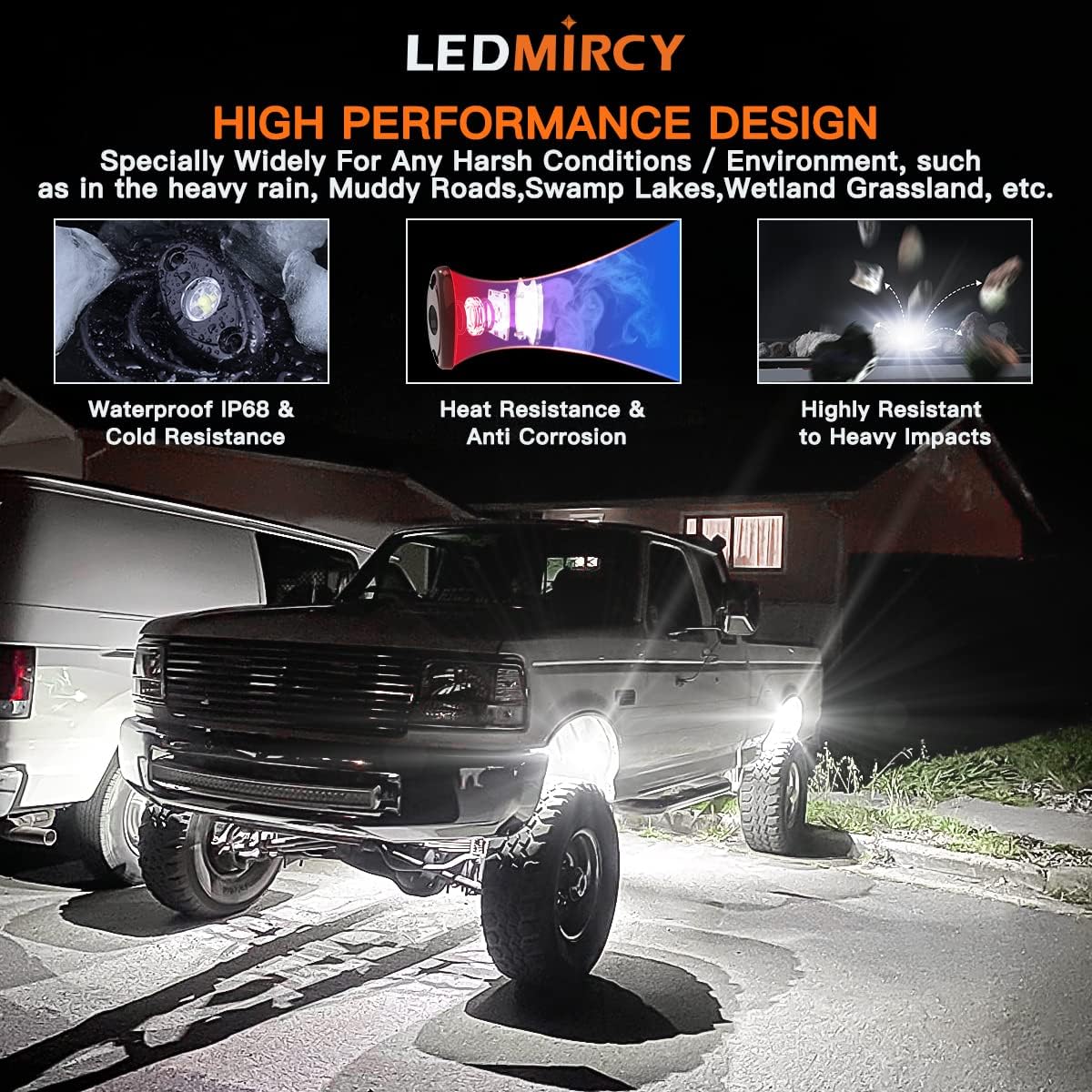 Luces R1 LED blancas superbrillantes para todoterreno