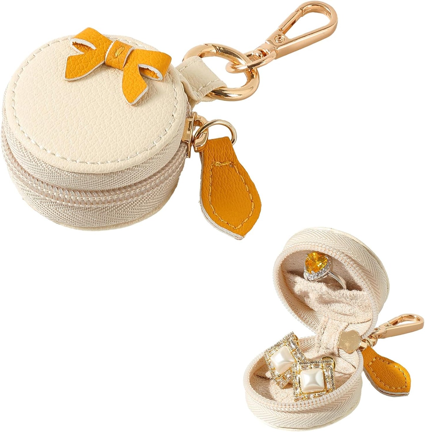 Estuche joyas cuero sintético para mujer