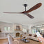 Ventilador techo 72" madera sin luz control remoto