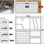 Organiz. visera auto con panel MOLLE doble cara 13.8x7