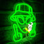 Letrero neón alienígena verde USB regulable