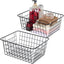 Cestas alambre cocina pack 2 para despensa lavandería