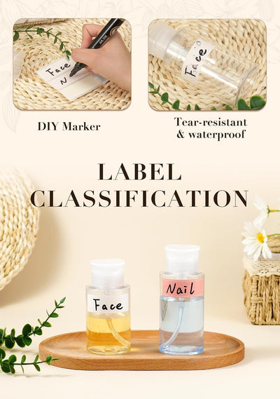 3 Dispensadores Bomba Empuje para Esmalte Uñas Alcohol 2.03oz
