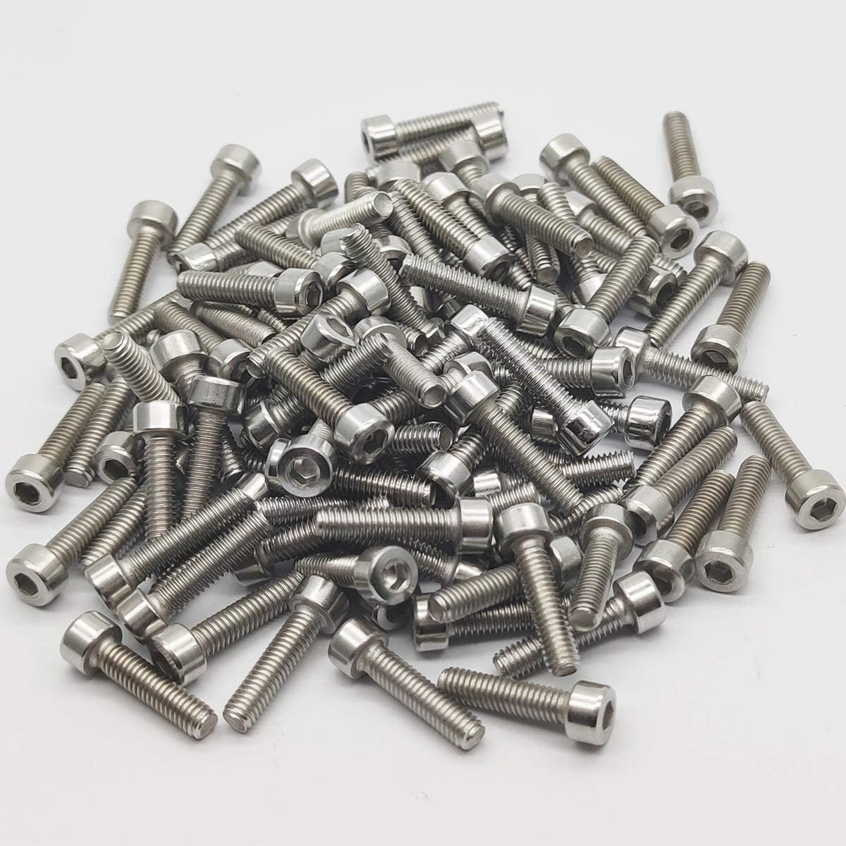 Tornillos Allen acero inox 0.028x0.630pulg 100pcs