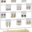 Soporte aretes 4 niveles madera 24 ganchos blanco