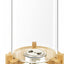 Dispensador arroz vidrio soporte bambú hermético
