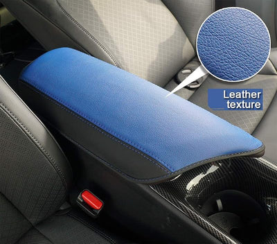 Funda reposabrazos Toyota CHR 17-23 cuero azul y negro