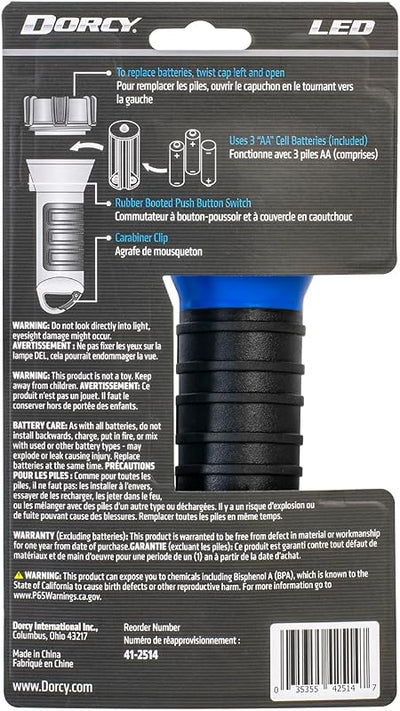 Linterna LED flotante 150 lúmenes con clip azul