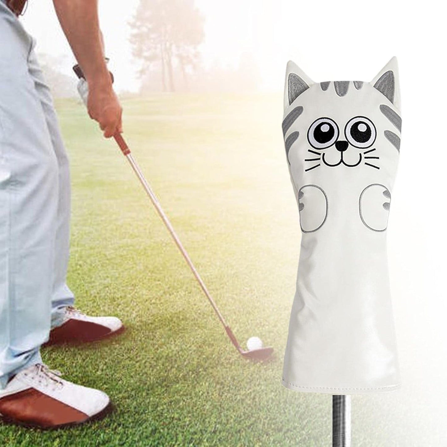 Cubiertas palos golf diseño gato para putter actividades