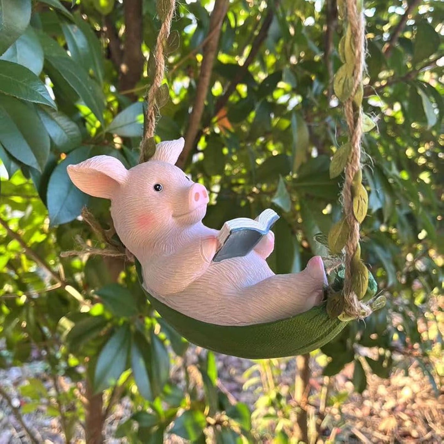 Hamaca colgante cerdo decoración jardín y hogar