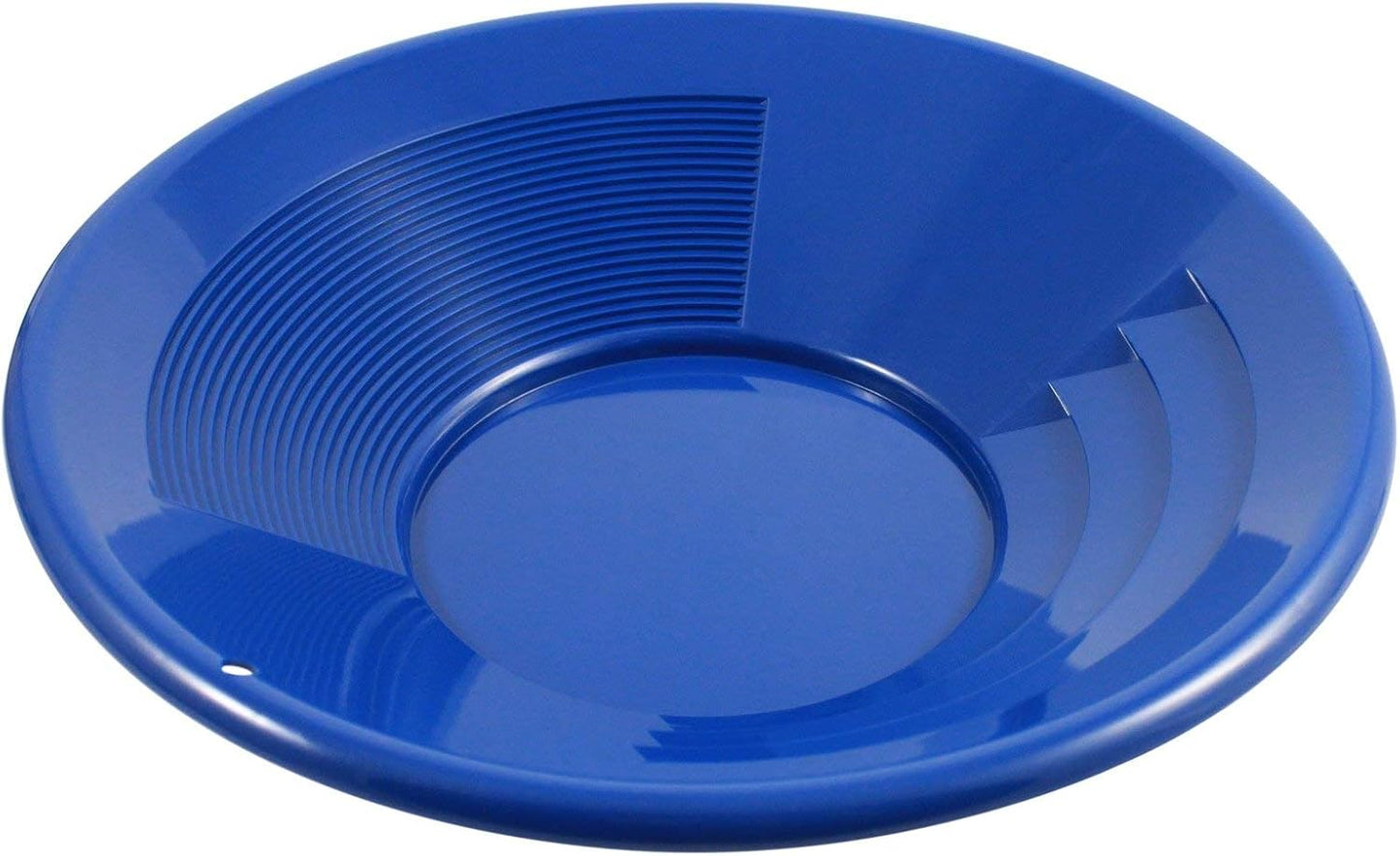 Sartén dorada 14pulg con rifles dobles azul