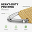 Toldo rectangular Pro Ring 8x12ft beige UPF50 reforzado