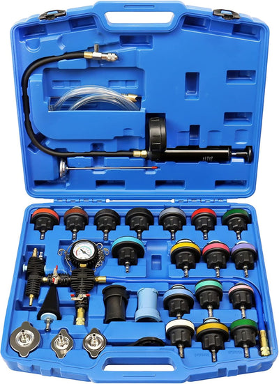 Kit comprobador presión refrigerante automotriz