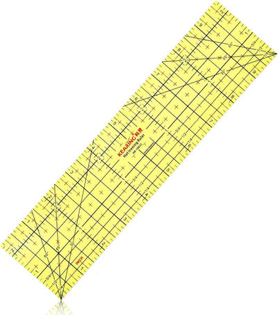 Regla planchado caliente resistente herramienta costura 2.5x10pulg