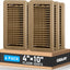 6 Rejillas Ventilación Piso 4x10pulg Resistentes Marrón