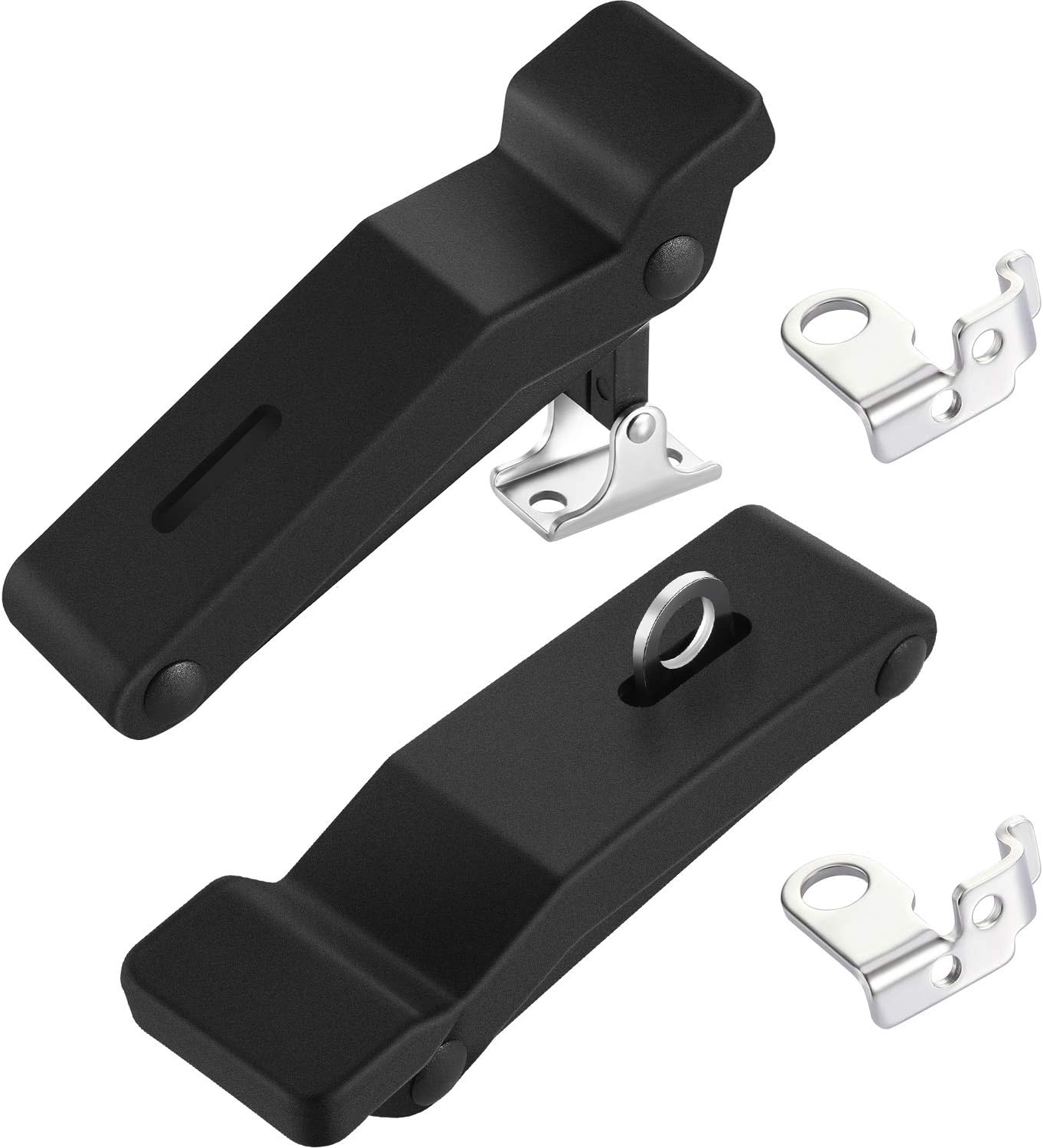 2 Pzas Pestillo Goma Flex 4pulg con Agujero para Puerta Refri