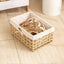 Cestas mimbre forradas set 3 para decorar y organizar