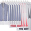 12 Pzas Bolsas Colgantes con Cremallera para Ropa 24x40