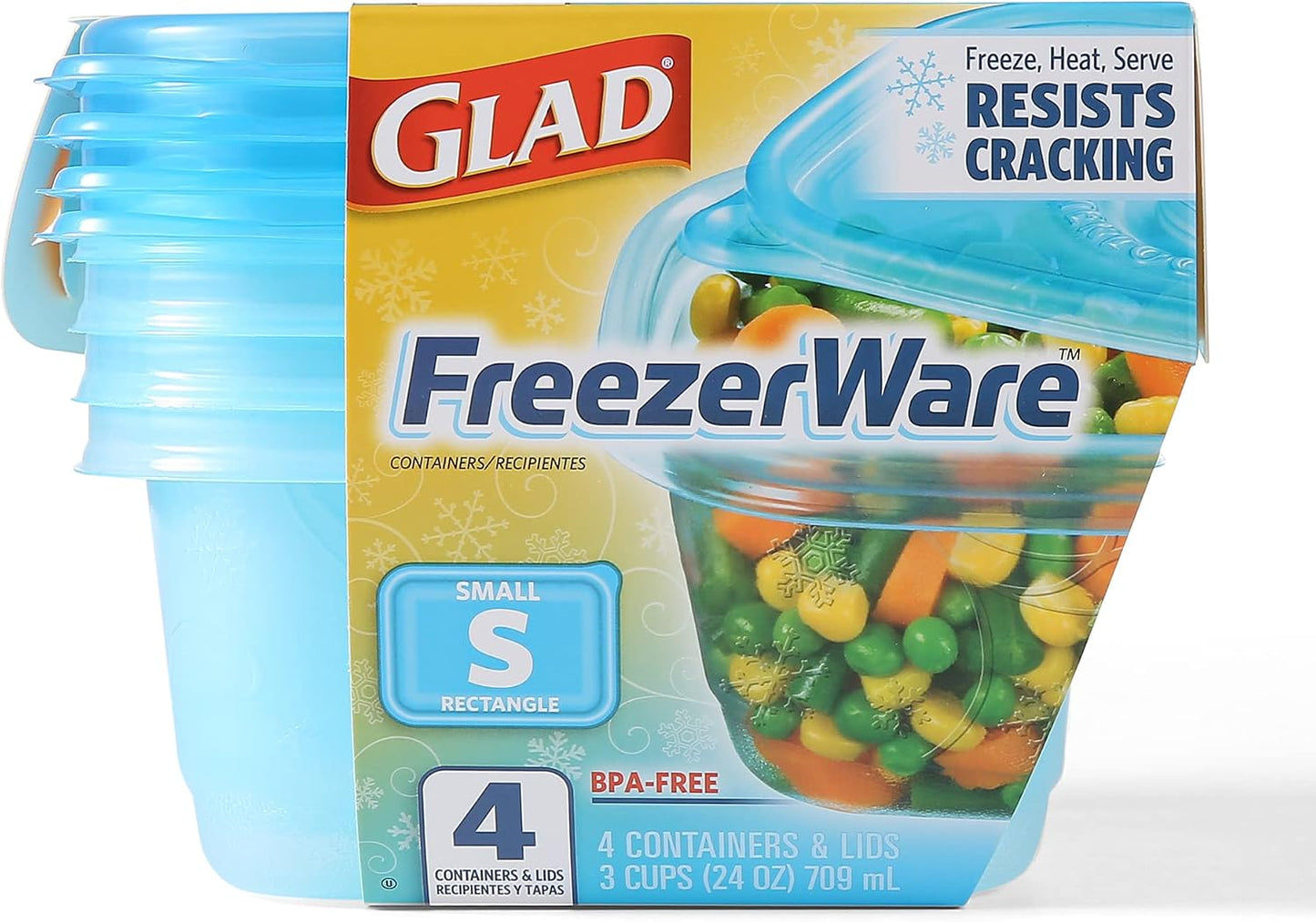 Contenedor comida 24oz sellado hermético 4x