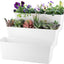 Macetero Rectangular 12" Pack 3 Blanco