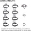 Set juntas colector admisión Chevy Silverado Tahoe GMC