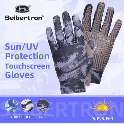Guante protección solar UPF100 para pantalla táctil adultos