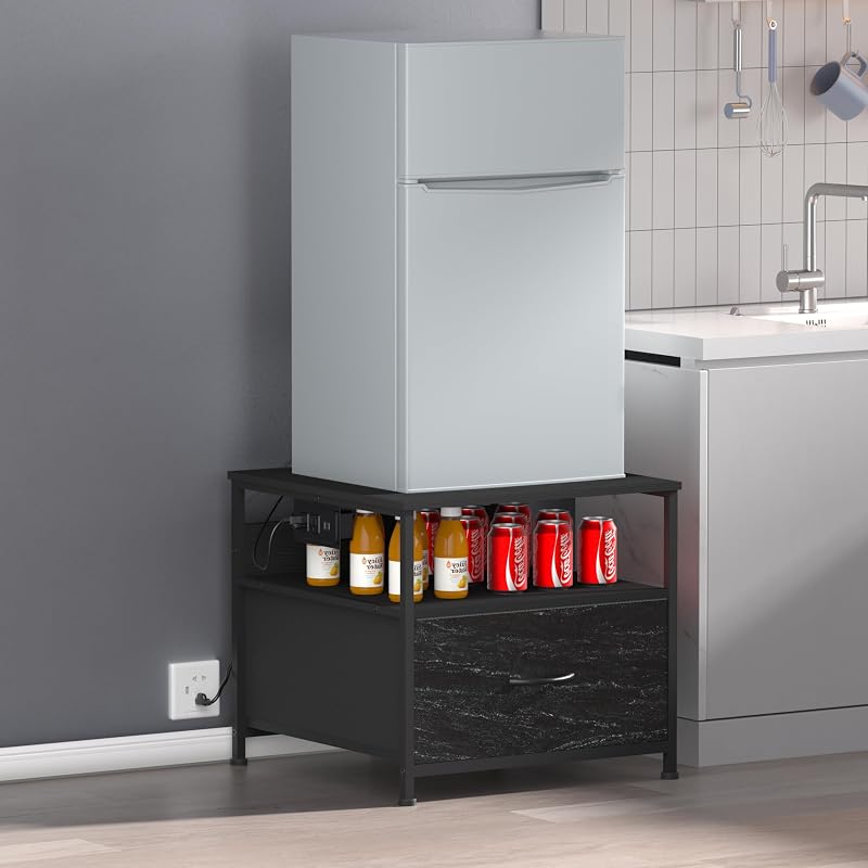 Mini mesa refrigerador 180lb con cajón estante