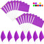 25 Banderas Mini Moradas 5x8pulg Decoración Fiesta