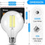 6 Bombillas LED G25 E26 Vidrio Vintage