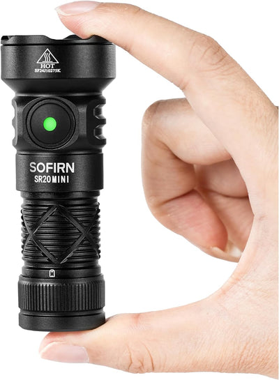 Linterna LED recargable SR20 luz blanca y roja impermeable