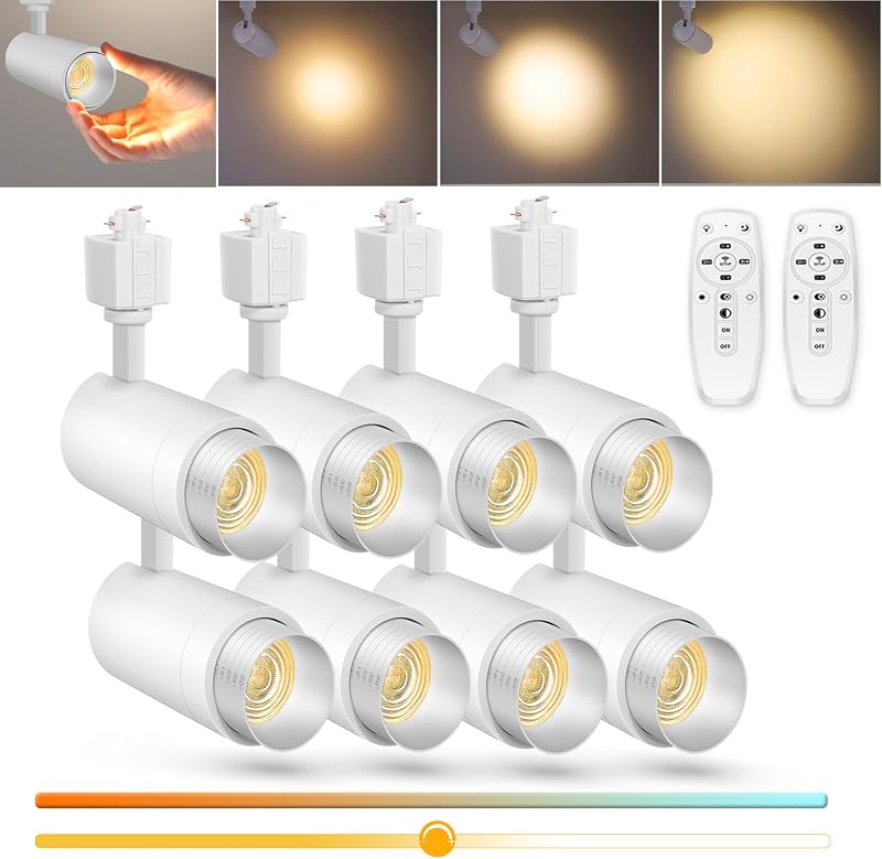 Cabezales LED pista con zoom 12W 2700K-6500K control remoto
