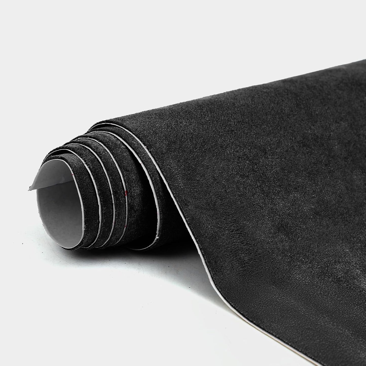 Envoltura gamuza negra 16x59pulg autoadhesiva para auto y hogar