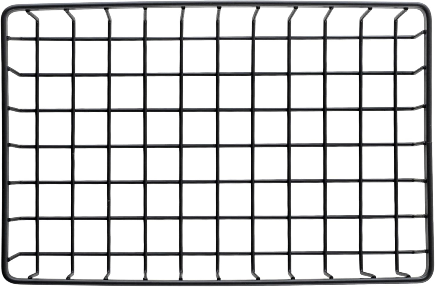 Cesta alambre almacenamiento gris 9x6x2"