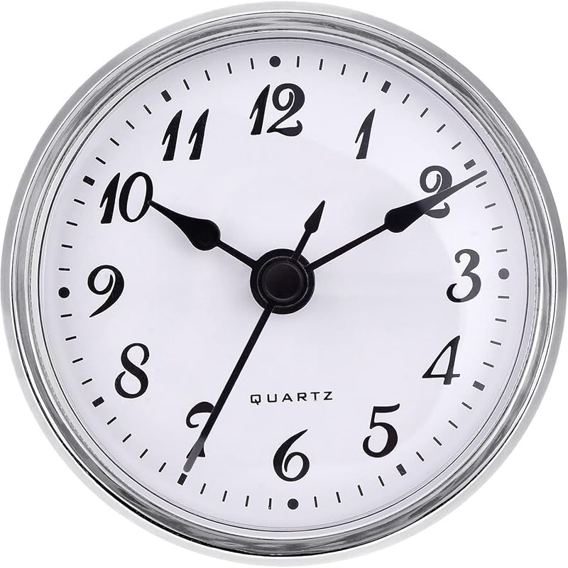 Inserto reloj cuarzo 2.8pulg borde dorado número árabe