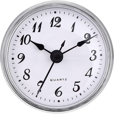 Inserto reloj cuarzo 2.8pulg borde dorado número árabe