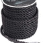 Cuerda anclaje 3/8pulg 100pies negra 3 hilos nylon