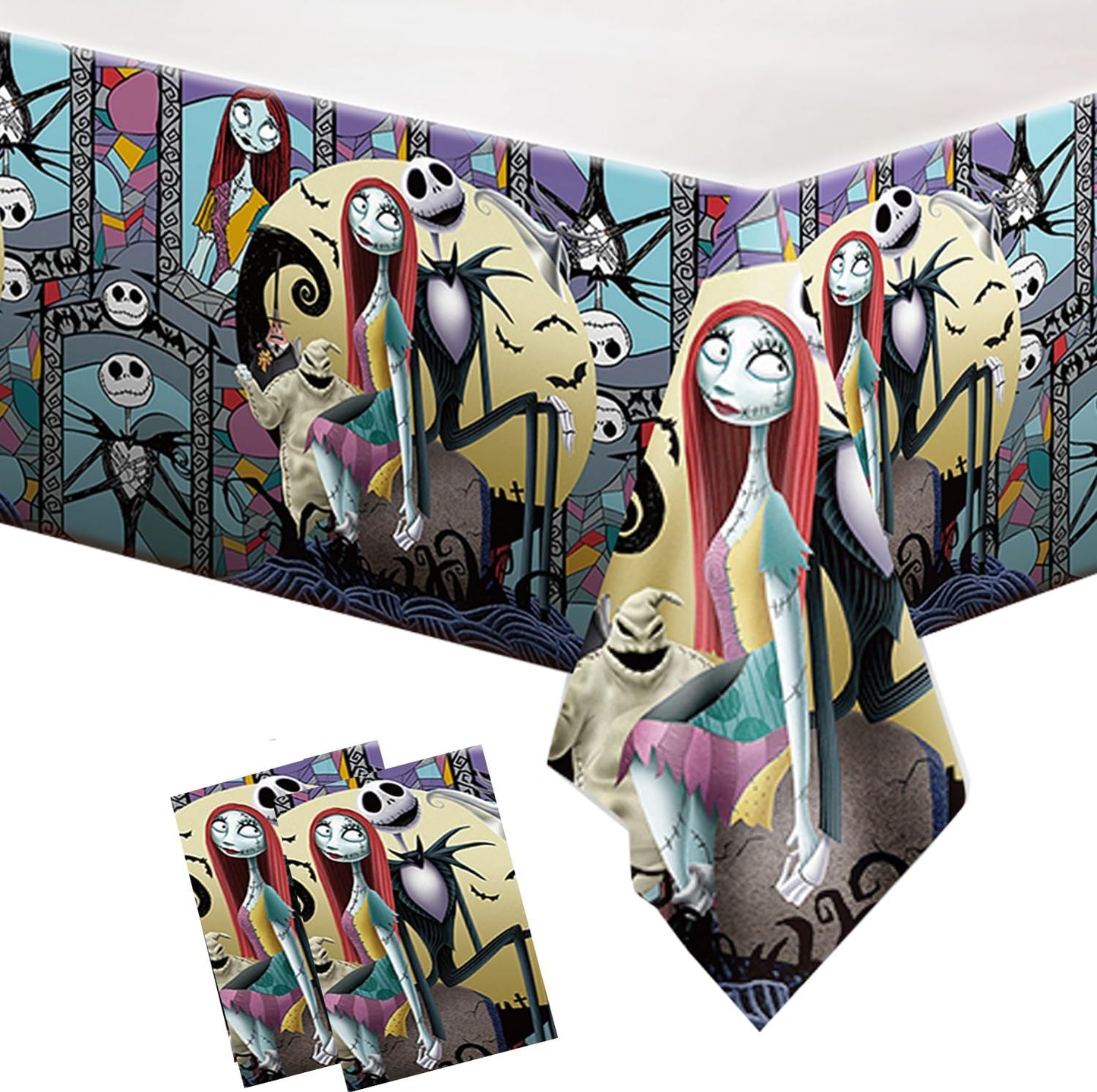 Mantel Halloween 43x79pulg para fiesta de antes de navidad