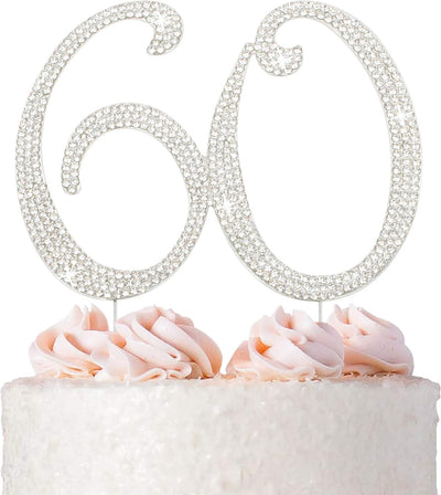 Decoración pastel número 30 con strass premium