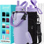 Botella agua aislada acero inox 32/40/64oz con pajilla